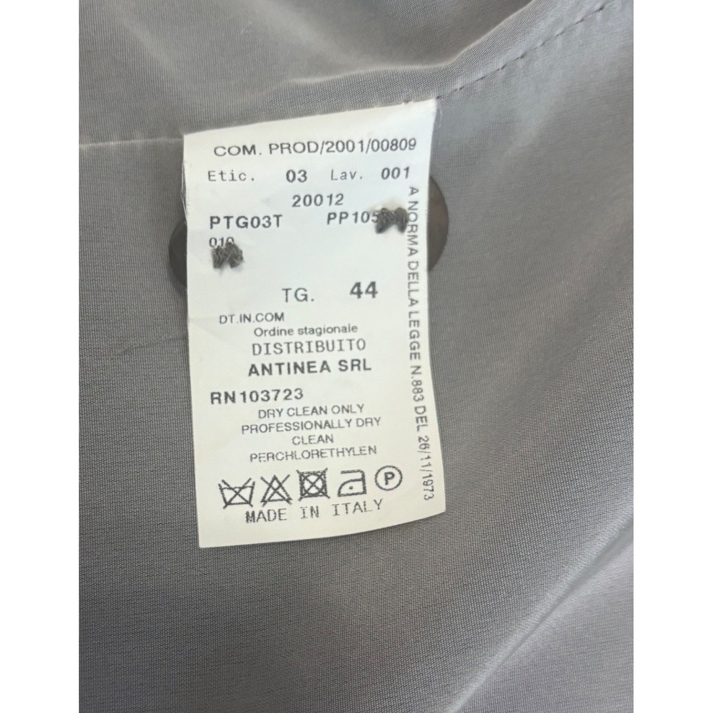Armani Collezioni Blazer IT 44 / US 8 Silk Blend Gray Dot Jacquard Made in Italy - Picture 9 of 9